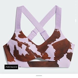 Ivy park adidas rodeo purple sports bra